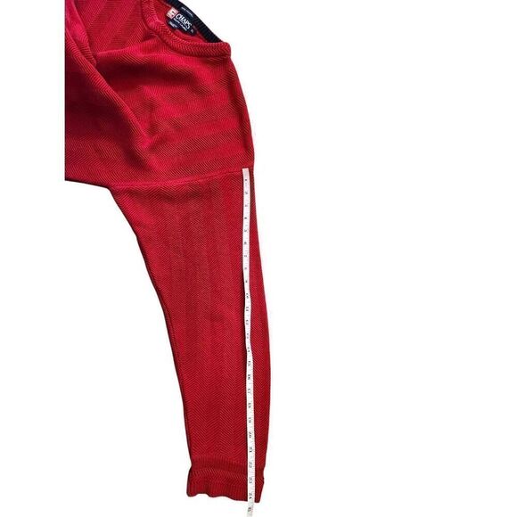 Ralph Lauren Chaps Hand framed Knit sweater Cotton Men's XL Red Crest logo - Picture 7 of 7